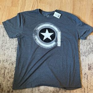 Marvel Gray Captain America Shield T-Shirt